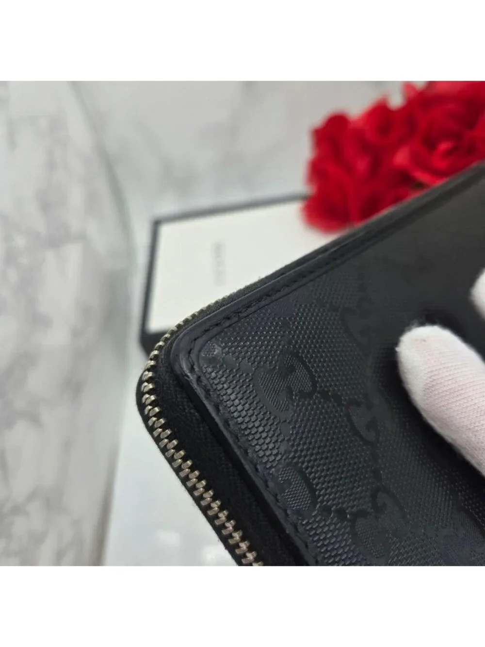 Gucci Wallet GG Supreme Black